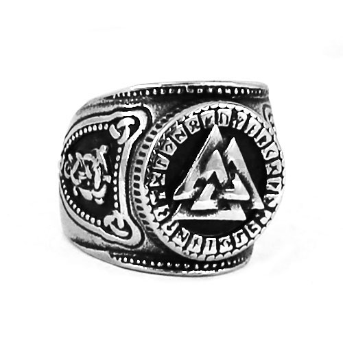 Norse Vikings Ring Necklace Celtics Knot Amulet Ring SWR0593 - Click Image to Close